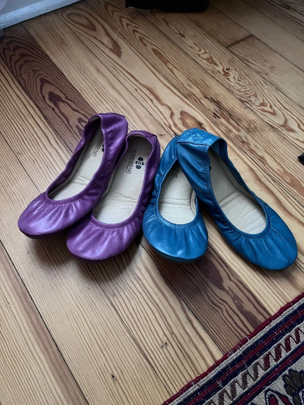 2 pairs Storehouse Oil-Tanned flats